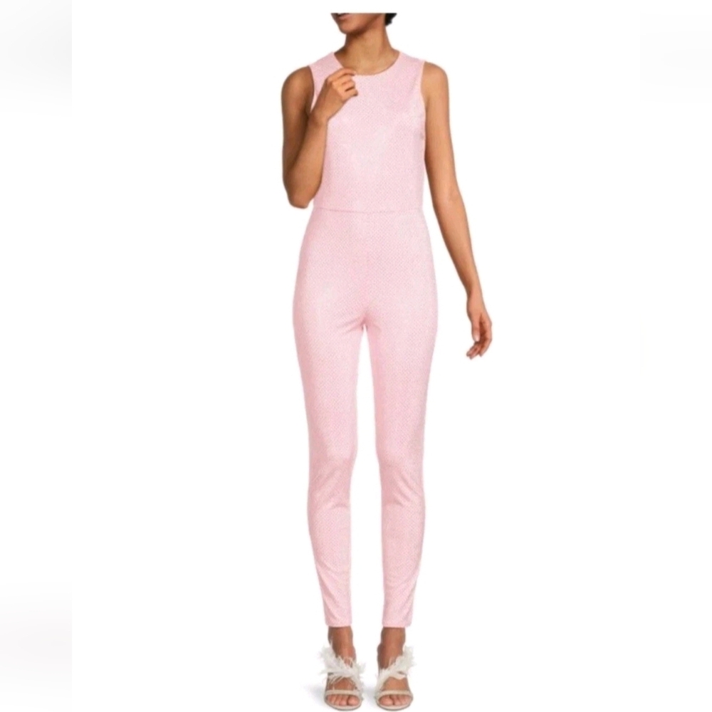 ALICE + OLIVIA FREDDIE CREWNECK EMBELLISHED CATSUIT $595 - Picture 12 of 15